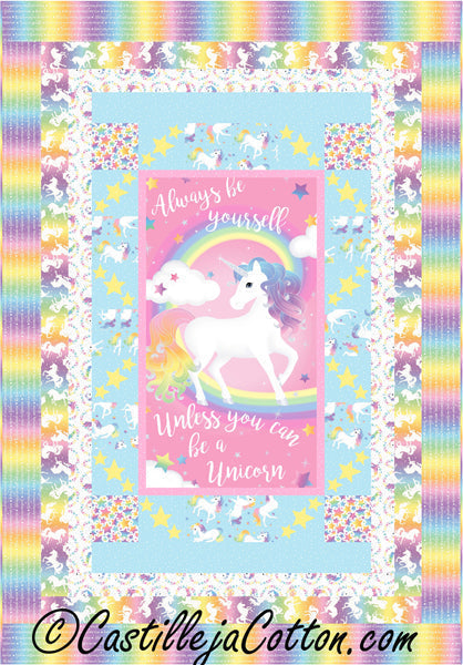 Unicorn Magic Twin Quilt Pattern CJC-51861 - Paper Pattern