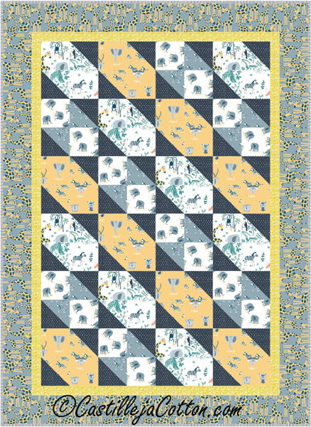 Triple Four Patch Stars Quilt CJC-51891e - Downloadable Pattern