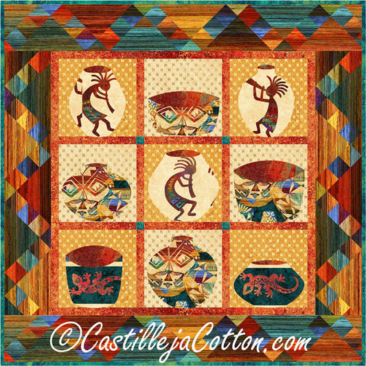 Native Pottery Quilt Pattern CJC-51901 - Paper Pattern