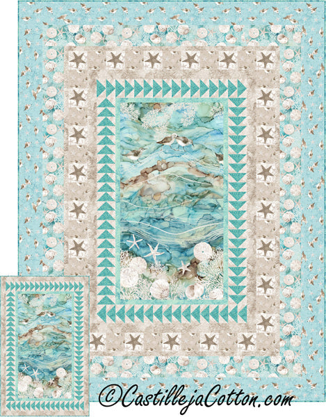 Sandy Beach Twin Quilt CJC-52210e - Downloadable Pattern