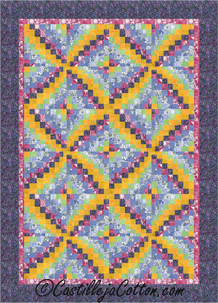 Bargello Windmills Quilt CJC-52222e - Downloadable Pattern