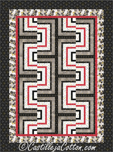 Log Cabin Maze Quilt Pattern CJC-52251 - Paper Pattern