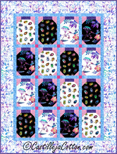 Flowers and Bugs Quilt CJC-52261e - Downloadable Pattern