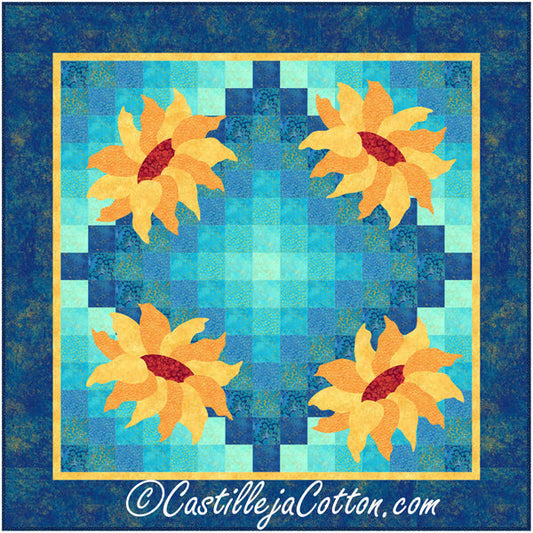 Skylite Sunflowers Quilt CJC-52281e - Downloadable Pattern