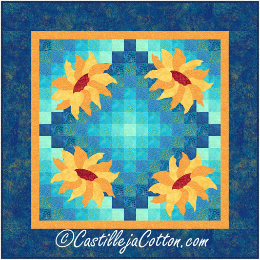 Skylite Sunflowers Wall Hanging CJC-52282e - Downloadable Pattern