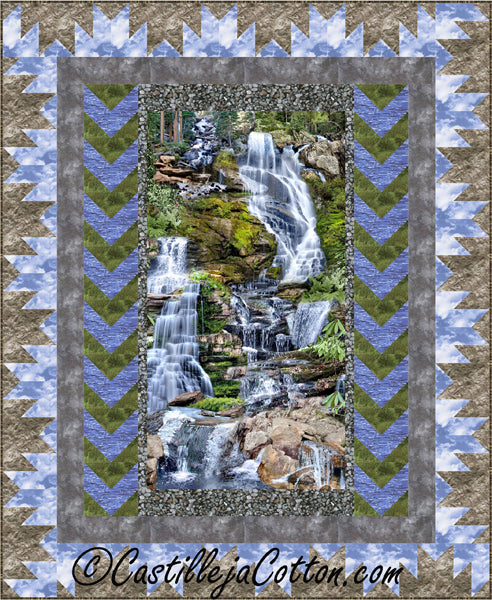 Mountain Waterfall Quilt Pattern CJC-52341 - Paper Pattern