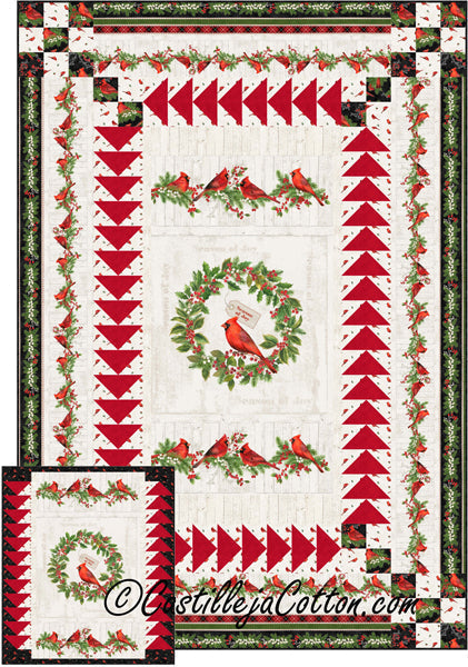 Cardinal Geese Quilt CJC-52370e - Downloadable Pattern