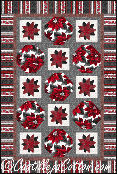 Poinsettia Song Quilt Pattern CJC-52641 - Paper Pattern