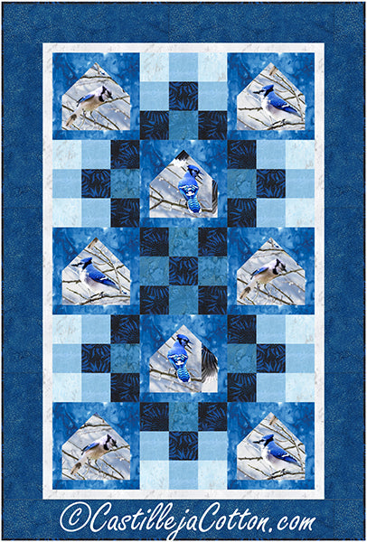 Blue Jay Bird Feeders Quilt Pattern CJC-52662 - Paper Pattern