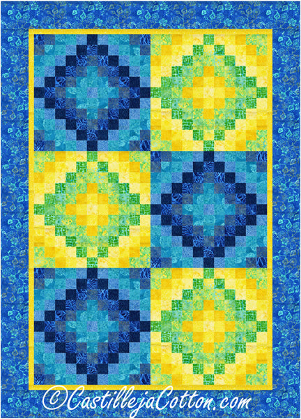 Tropical Twelve Trip Quilt CJC-52722e - Downloadable Pattern