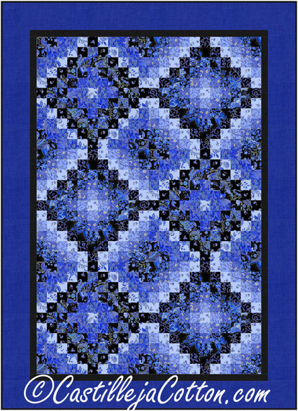 Sapphire Twelve Trip Quilt Pattern CJC-52723 - Paper Pattern