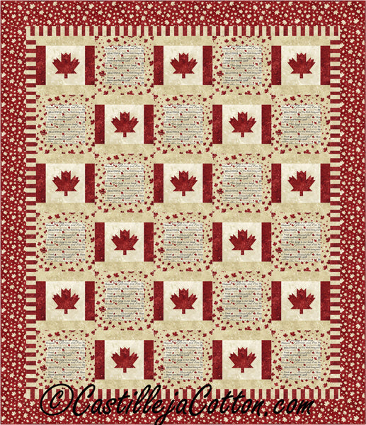 Double Canada is My Country Quilt Pattern CJC-52861 - Paper Pattern