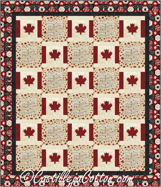 Double Canada is My Country Quilt Pattern CJC-52862 - Paper Pattern