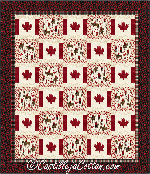 Double Canada is My Country Quilt Pattern CJC-52863 - Paper Pattern