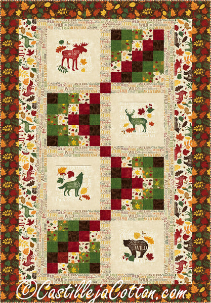 Twin Autumn Woods Quilt Pattern CJC-53081 - Paper Pattern