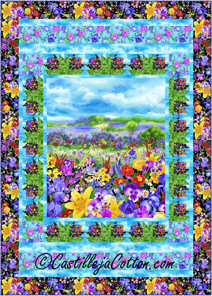 Meadow Flowers Quilt Pattern CJC-53161 - Paper Pattern