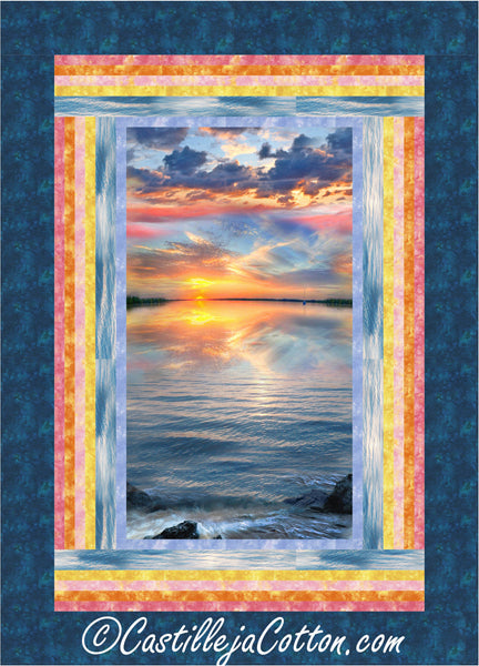 Sunset Sail Quilt CJC-53191e - Downloadable Pattern