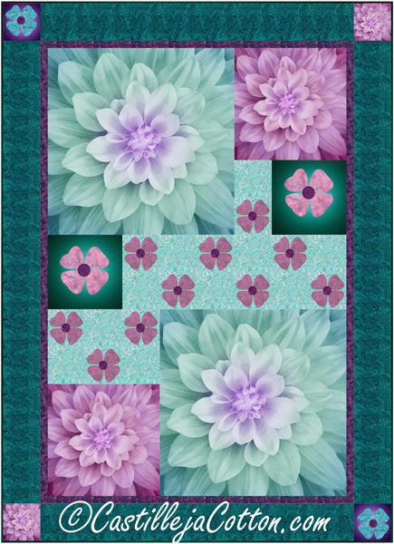 KaBloom Flowers Quilt Pattern CJC-53331 - Paper Pattern