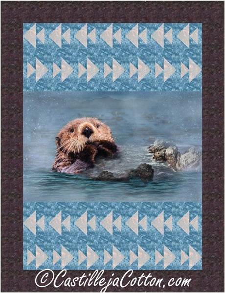 Otters and Fishes Quilt CJC-53341e - Downloadable Pattern