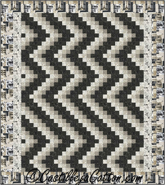 Zig Zag Queen Quilt Pattern CJC-53411 - Paper Pattern