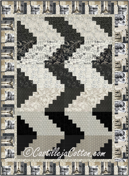 Paris Steps Quilt CJC-53421e - Downloadable Pattern