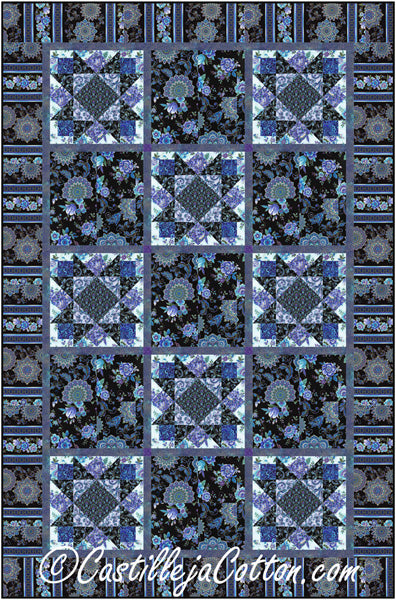 Floral Stars Quilt Pattern CJC-53431 - Paper Pattern