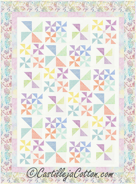 Twirling Pinwheels Quilt Pattern CJC-53441 - Paper Pattern