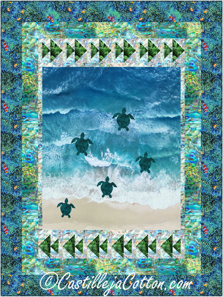 Turtles to the Ocean Quilt CJC-53611e - Downloadable Pattern