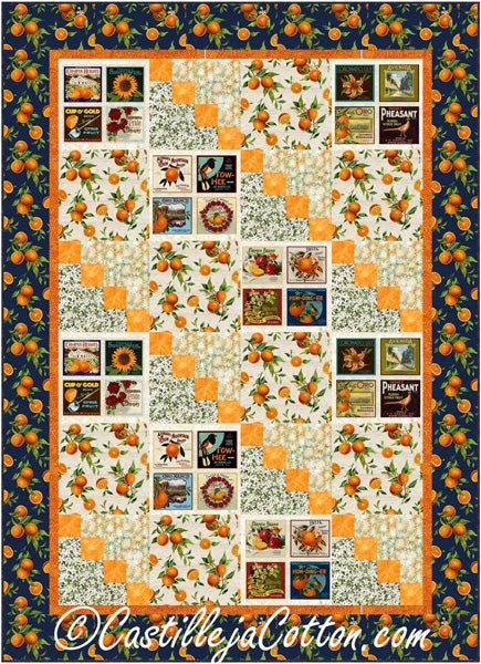 Orange Garden Quilt CJC-53661e - Downloadable Pattern