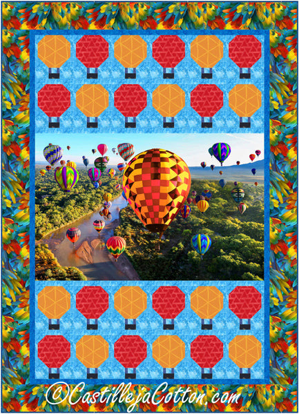 Air Balloons Quilt  CJC-53701e - Downloadable Pattern