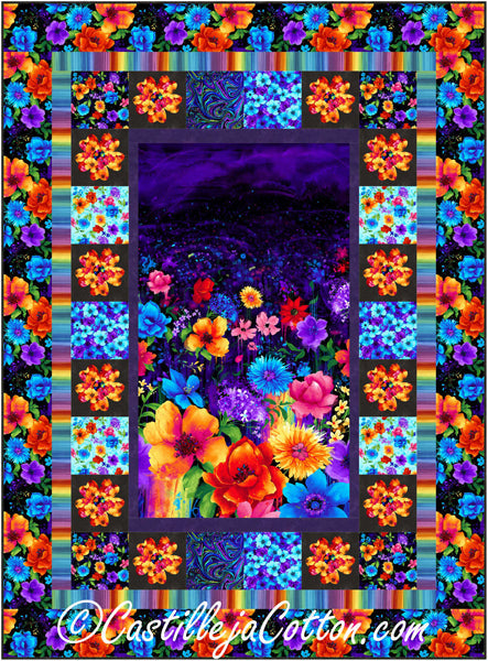 Night Blossoms Quilt Pattern CJC-53751 - Paper Pattern