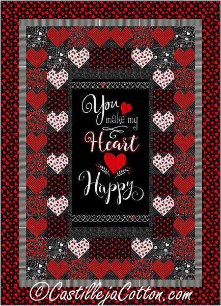 Happy Hearts Quilt Pattern CJC-53761 - Paper Pattern