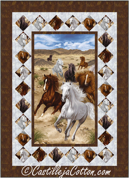 Untamed Horses Quilt Pattern CJC-53921 - Paper Pattern