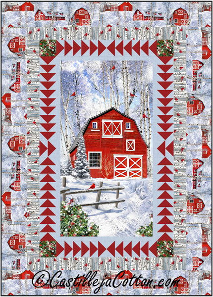 Cardinals and Barn Quilt CJC-53991e - Downloadable Pattern