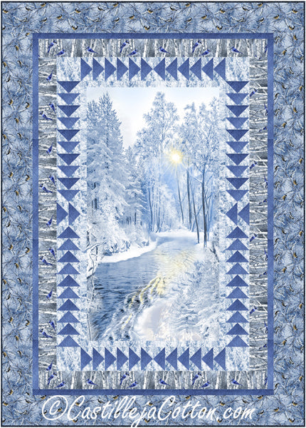 Winter Stream and Birds Quilt CJC-53992e - Downloadable Pattern