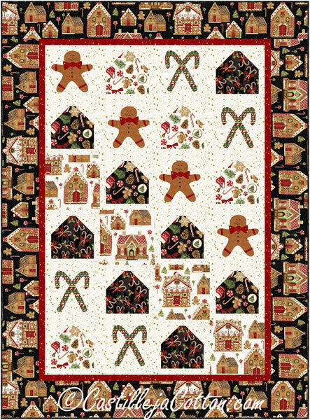 Gingerbread Christmas Quilt Pattern CJC-54071 - Paper Pattern