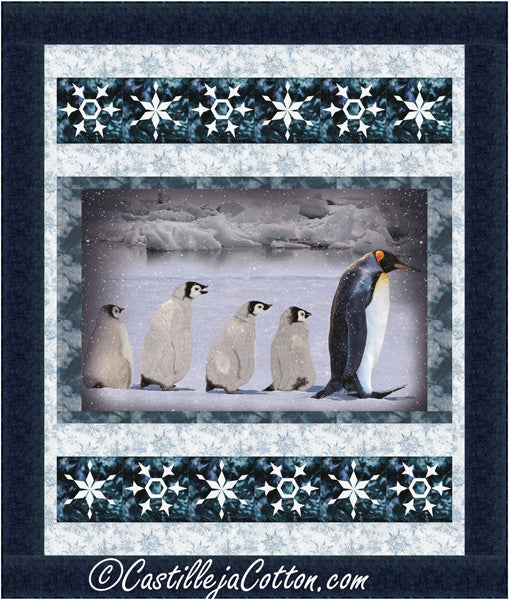 Penguin Family Quilt CJC-54091e - Downloadable Pattern