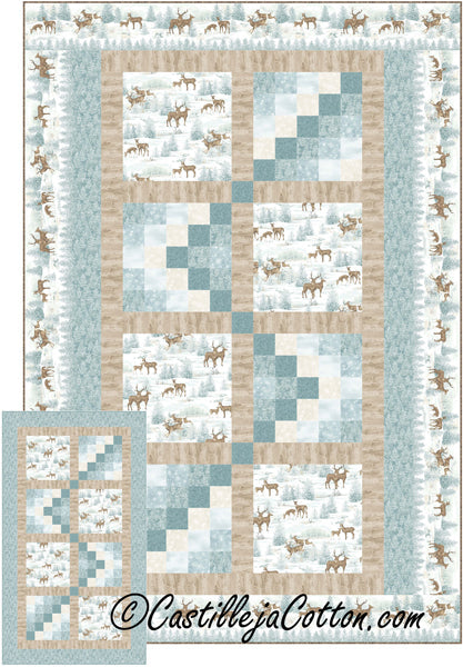 Deer in the Snow Quilt CJC-54180e - Downloadable Pattern