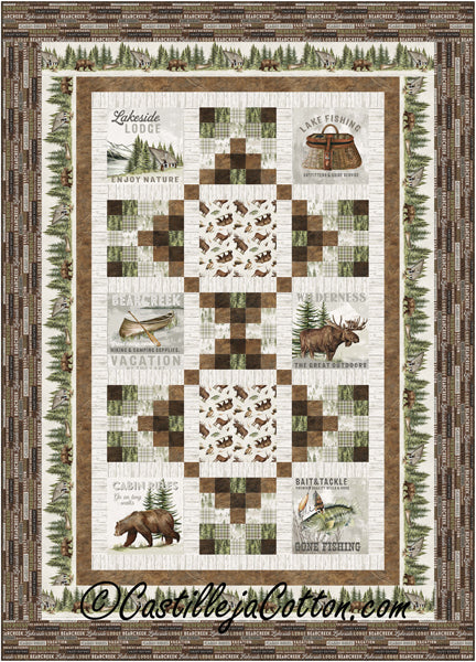 Lakeside Woods Twin Quilt Pattern CJC-54192 - Paper Pattern