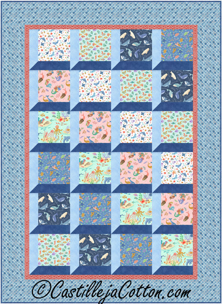 Sea Friends Windows Quilt CJC-54242e - Downloadable Pattern