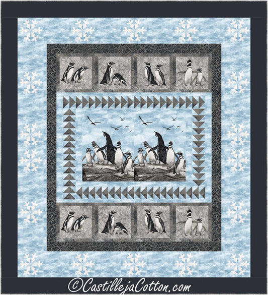 Southern Penguins Queen Quilt Pattern CJC-54284 - Paper Pattern