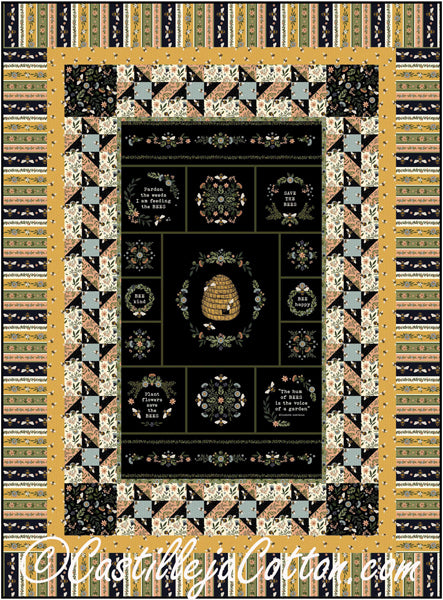 Bee Kind Lap Quilt CJC-54293e - Downloadable Pattern