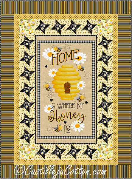 Beehive Lap Quilt Pattern CJC-54294 - Paper Pattern