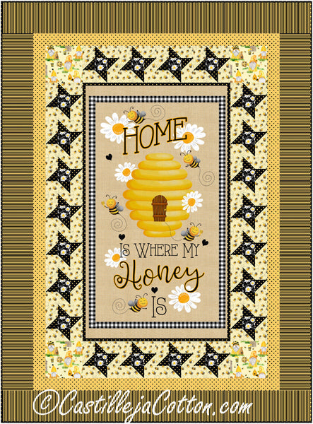 Beehive Lap Quilt CJC-54294e - Downloadable Pattern