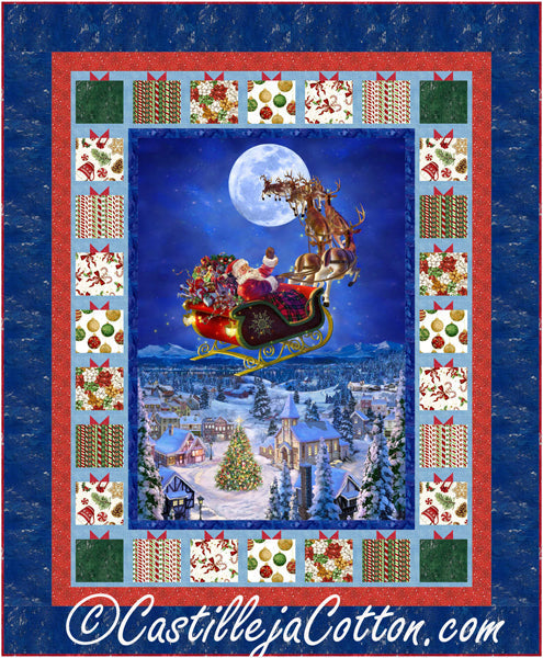 Santa on His Way Quilt Pattern CJC-54311 - Paper Pattern