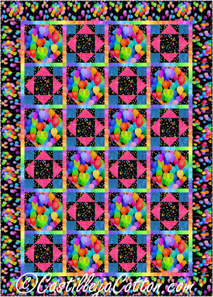 Confetti Balloons Quilt Pattern CJC-54481 - Paper Pattern