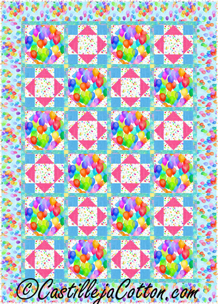 Confetti Balloons Quilt CJC-54482e - Downloadable Pattern