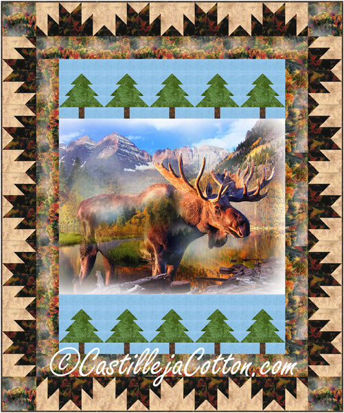 Autumn Moose Quilt CJC-54501e - Downloadable Pattern