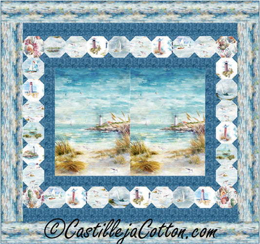 Shoreline Stories King Quilt CJC-54532e - Downloadable Pattern