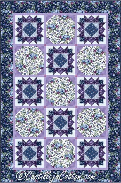 Floral Stars II Quilt CJC-54601e - Downloadable Pattern